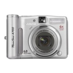 Canon POWERSHOT A700 Manuel utilisateur