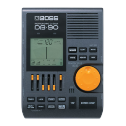 BOSS DB-90 Métronome: IA + Manuel PDF | Fixfr