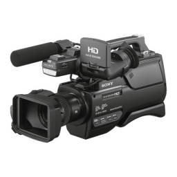 Sony HXR-MC2500 Manuel utilisateur | Fixfr