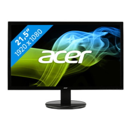 Acer K222HQLBID Moniteur PC Manuel du propriétaire | Fixfr