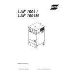 ESAB LAF 1001/1001M Manuel d'instructions + IA Chat