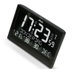 Alecto AK-70 Grote digitale klok met thermometer en hygrometer, zwart Manuel utilisateur