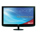 Acer H225HQL Monitor Guide de d&eacute;marrage rapide