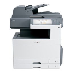 Lexmark X925DE Manuel utilisateur | Fixfr