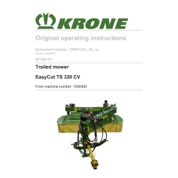 Krone BA EasyCut TS 320 CV (MT403-33) Mode d'emploi | Fixfr