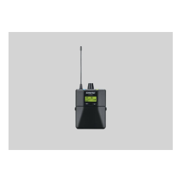Shure P3RA Professional Wireless Bodypack Receiver Mode d'emploi | Fixfr