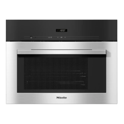 Miele DG 2740 CS Four vapeur Manuel du propriétaire | Fixfr