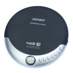 Denver DMP-389 Portable CD/MP3 player Manuel utilisateur | Fixfr