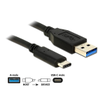 DeLOCK 84007 SuperSpeed USB 10 Gbps (USB 3.2 Gen 2) Cable Type-A male to USB Type-C&trade; male Fiche technique