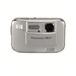 HP PhotoSmart R837 Manuel utilisateur | Fixfr