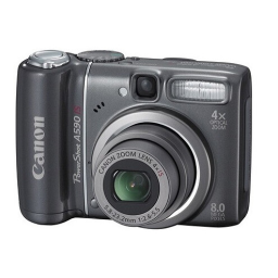 Canon PowerShot A590 IS Manuel utilisateur | Fixfr