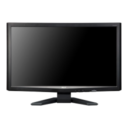 Acer X243HQ Monitor Manuel utilisateur | Fixfr