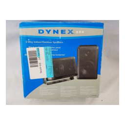 Dynex DX-SP211 2-Way Indoor/Outdoor Multipurpose Speakers (Pair) Guide d'installation rapide | Fixfr