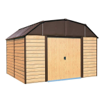 Arrow Storage Products WH1014EU Woodhaven Steel Storage Shed, 10 ft. x 14 ft. Manuel utilisateur