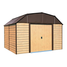 Arrow Storage Products WH1014EU Woodhaven Steel Storage Shed, 10 ft. x 14 ft. Manuel utilisateur | Fixfr