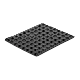 DeLOCK 18307 Rubber feet round self-adhesive 6 x 2 mm 80 pieces black Fiche technique | Fixfr