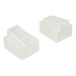 DeLOCK 64016 Dust Cover for RJ45 plug 10 pieces transparent Fiche technique