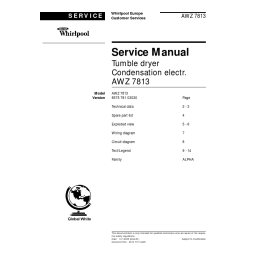 Whirlpool AWZ 7813 : Guide Rapide + Chat IA & PDF | Fixfr