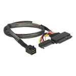 DeLOCK 82219 Cable SAS SFF-8482 + Power &gt; 1 x SATA 7 pin 0.5 m Fiche technique