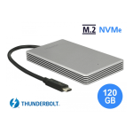DeLOCK 54060 Thunderbolt&trade; 3 External Portable 120 GB SSD M.2 PCIe NVMe Fiche technique