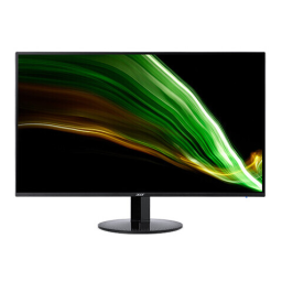 Acer SB271 Monitor Guide de démarrage rapide | Fixfr