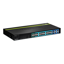 Trendnet RB-TPE-224WS 24-Port 10/100 Mbps Web Smart PoE+ Switch Fiche technique | Fixfr