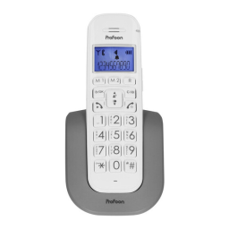 Profoon PDX-2608 DECT telefoon met grote toetsen en 1 handset Manuel utilisateur | Fixfr