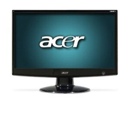 Acer H203H Monitor Manuel utilisateur | Fixfr