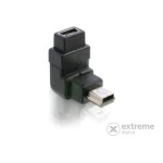 DeLOCK 65096 Adapter USB-B mini 5pin male to female 90&deg;angled Fiche technique