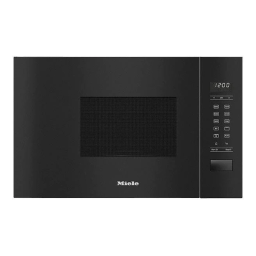 Miele M 2234 SC Micro-ondes encastrable Manuel utilisateur | Fixfr