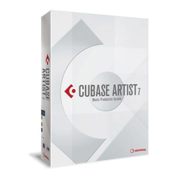 Steinberg Cubase Artist 7 Mode d'emploi | Fixfr