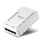 Trendnet RB-TPL-405E 4-Port Powerline 500 AV Adapter Fiche technique