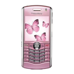 Blackberry 8110 Manuel utilisateur | Fixfr
