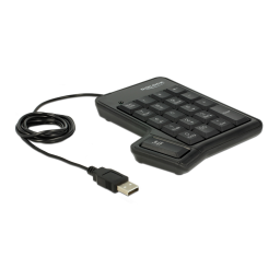 DeLOCK 12482 USB Key Pad 19 keys + Tab key black Fiche technique | Fixfr