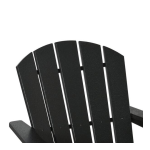 Outsunny 84B-675BK Outside Patio &amp; Backyard Lounge Adirondack Chair Mode d'emploi