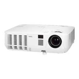 NEC V311X, V311W, V281W | Mode d'emploi + Chat IA | Fixfr