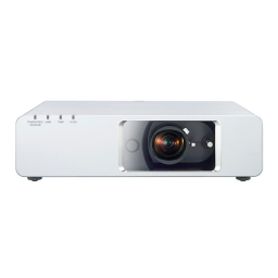 Panasonic PT-FW300NTE Manuel utilisateur | Fixfr