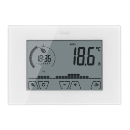 Vimar 02910 Surf.batt.-touch-timer-thermostat white Installation manuel | Fixfr