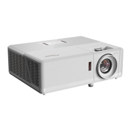 Optoma ZH461 Compact high brightness laser projector Manuel du propriétaire | Fixfr