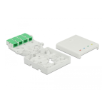 DeLOCK 85921 Optical Fiber Connection Box for DIN Rail 4 x SC Simplex or LC Duplex Fiche technique