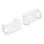 DeLOCK 81365 Easy 45 Module Plate Round cut-out M8 Anti-twist, 45 x 22.5 mm 10 pieces white Fiche technique