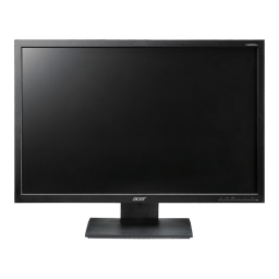 Acer V243HL Monitor Manuel utilisateur | Fixfr