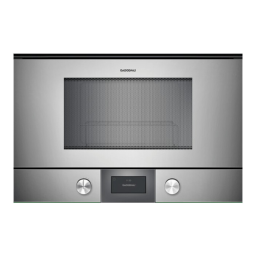 Gaggenau BMP224110 Manuel utilisateur | Fixfr