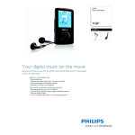 Philips SA3113/02 Baladeur audio &agrave; m&eacute;moire flash Manuel utilisateur