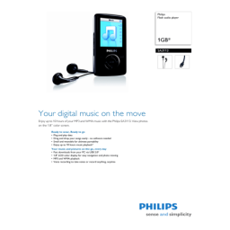 Philips SA3113/02 Baladeur audio à mémoire flash Manuel utilisateur | Fixfr