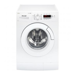 Brandt BWF612WWE Front-loading washing machine Manuel utilisateur | Fixfr