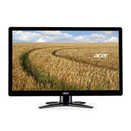Acer g246hyl Monitor Guide de démarrage rapide | Fixfr