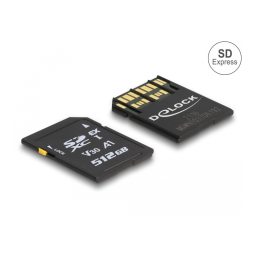 Delock Carte mémoire SD Express 512 Go + IA Chat | Fixfr
