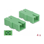 DeLOCK 85992 Optical Fiber Coupler SC Duplex female to SC Duplex female Single-mode 4 pieces green Fiche technique