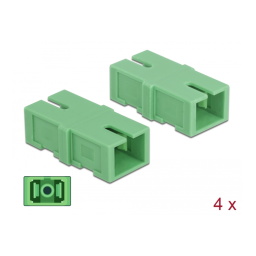 DeLOCK 85992 Optical Fiber Coupler SC Duplex female to SC Duplex female Single-mode 4 pieces green Fiche technique | Fixfr